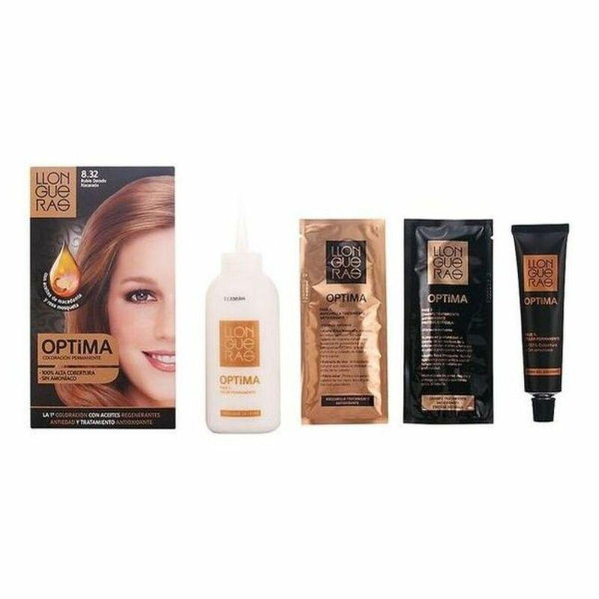 

Ammonia-free stain Optima Llongueras Optima Nº 8.0-rubio claro (1 Units)