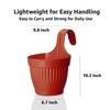 Maceta Redonda para Interior y Exterior de 10.3 Pulgadas/26 cm Dzire Flower Pot Mejor para Decoración de Balcón/Terraza/Jardín – Juego de 12