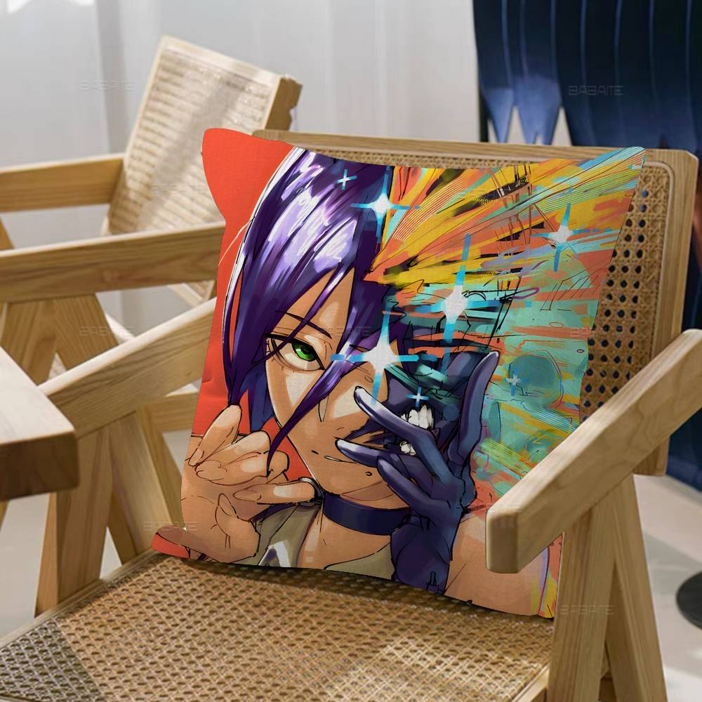 Anime Chainsaw Man Reze Arc Cushion Cover Car Throw Pillow Case For Sofa Car Christmas Gift Xcm Xcm