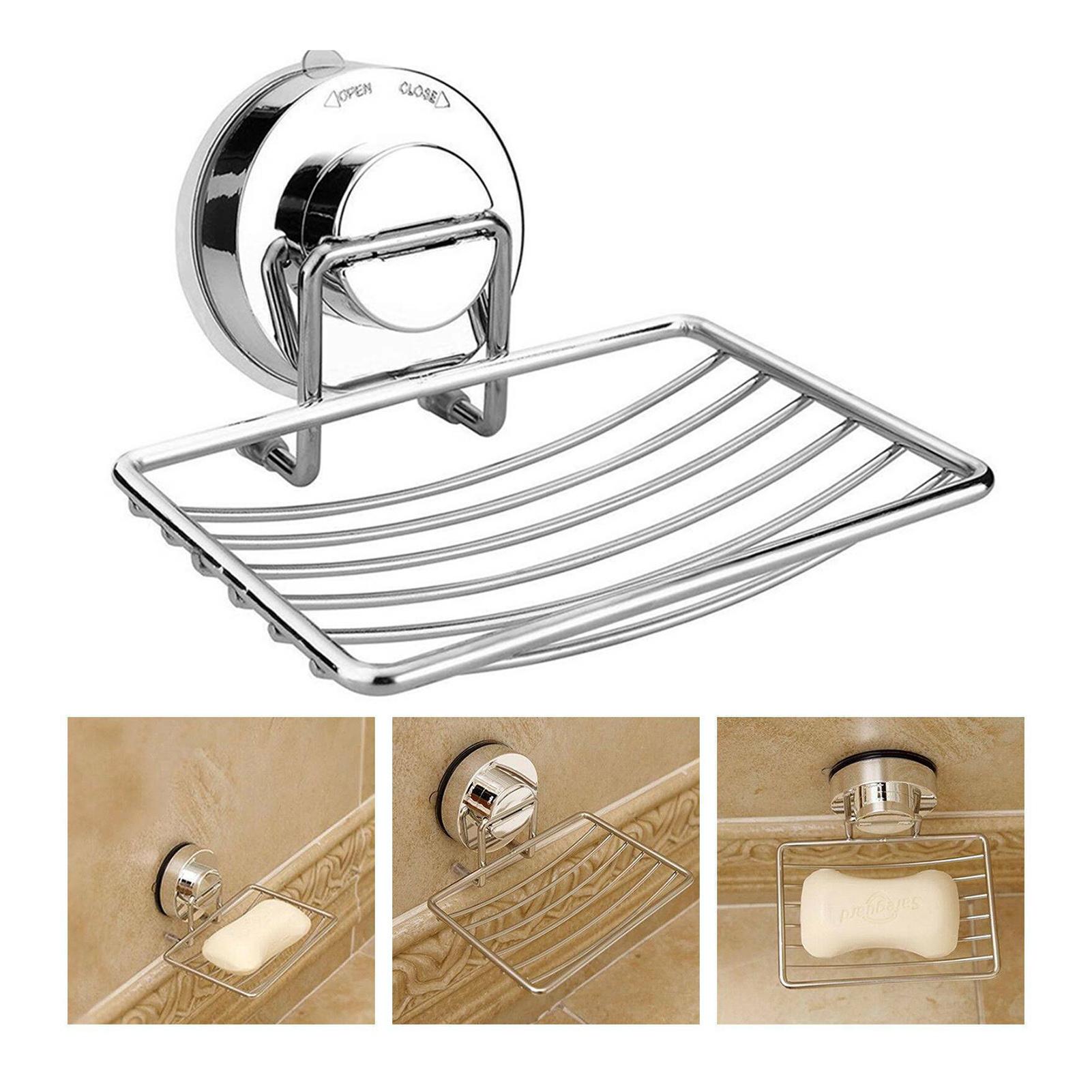 

Мыльница для душа в ванной комнате, поднос для хранения, устойчивый к коррозии, практичный органайзер для гладких стен в ванной комнате дома