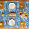 Heat Resistant Summer Beach Placemat Seashells Tableware Pad Linen Placemat  Table Decoration