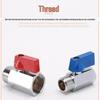 Super Short Mini Brass Ball Valve, 1/8" - 1/2" Thickened Male & Female Valve Switch