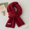 Selected Australian pure wool 100% cashmere scarf New versatile boys and girls winter warm knitted scarf