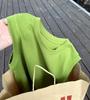Spring and Summer Versatile Elastic Slim Slim Short Round Neck Bottoming Shirt Women's Sleeveless T-shirt Vest Top Commuting