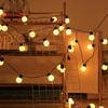 Solar LED Outdoor Camping Lantern String Lights - G50 Round Bulbs, Decorative Tent & Canopy Lights