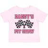 Inktastic Daddy's Pit Crew Design With Checkered Flags Toddler T-Shirt Car Auto