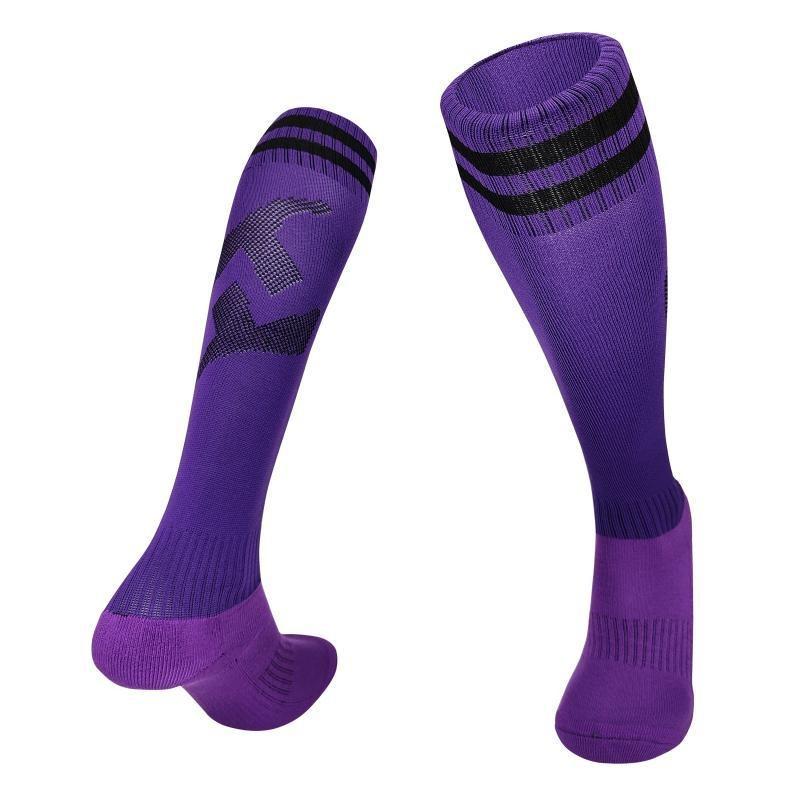 Over-knee Football Socks Men's and Women's Stockings Towel Bottom Sweat-absorbing Non-slip Sports Socks Children's Adult Breathable Thickened Socks