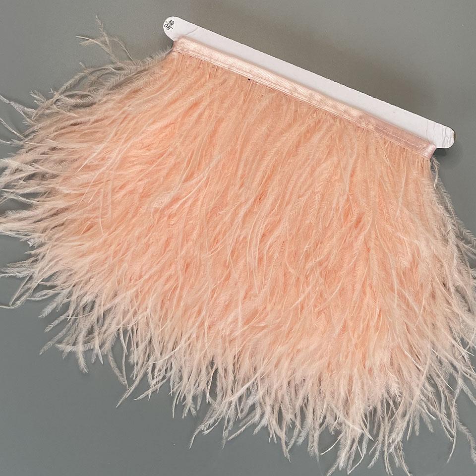 FeatherOstrich Feathers Trim 10 Meter 13-18 CM Feather Plumes Ribbon Selvage For DIY Wedding Dress Decoration Crafts Accessories