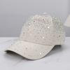 Fashion Diamond Hat Korean Version Trendy Versatile Full Diamond Baseball Cap For Spring Autumn Travel Sun Shading Duckbill Hats