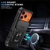 Armor Case 360°Rotate Car Magnetic Stands For IPhone Air 17 16 15 14 13 12 Pro Max Military Anti-Drop Slide Camera Protect Cover