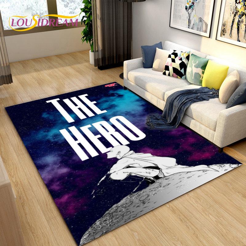 ONE PUNCH MAN, Anime Cartoon Area Rug,Carpets Rug for Living Room Bedroom Sofa Doormat Decoration,Kids Play Non-slip Floor Mat