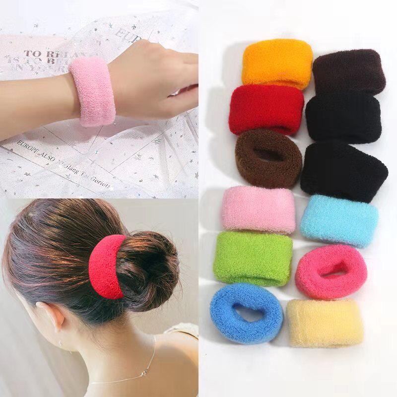 Korean Retro Nylon Elastic Hair Tie Wristband for Women