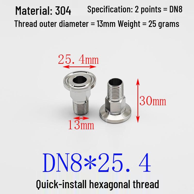 Hongshun Heavy-Duty Hex Quick Connect Stainless Steel Threaded Nipple with Chuck and Wrench Flats