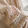 Tassels Bohemian Shawl Plus Size Crochet Top Women Casual Knit Hollow Out Top  Streetwear