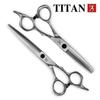 Foarfecă profesională TITAN pentru frizerie foarfecă de coafură foarfecă de tăiat și subțiere 6/6.5/7inch oțel vg10