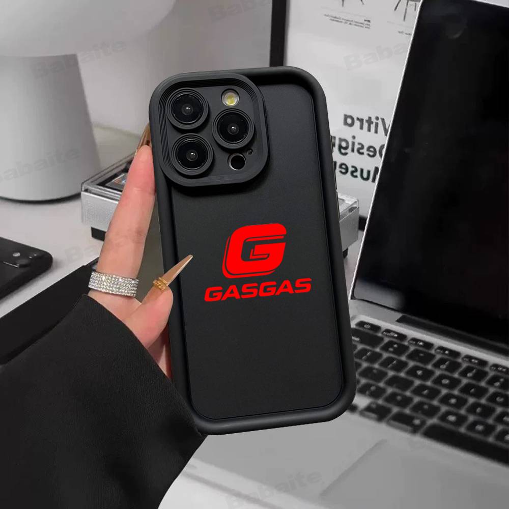 

G-GasGas Red Motorcycle For IPhone 17 Pro Max 16 15 14 13 12 11 Plus Black Soft Phone Cover iPhone 16 pro