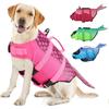 Gilet de sauvetage pour chien Haute flottabilité Ripstop Réglable Flottabilité Gilet de sauvetage pour animal de compagnie Design Sirène Pour chien de petite à grande taille Natation Plage Jeu