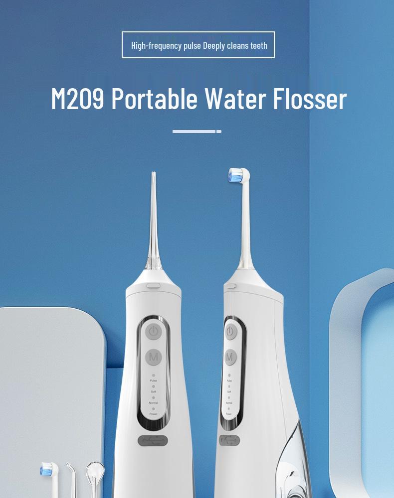 Portable IPX7 Waterproof Electric Oral Irrigator: Home Water Flosser & Tooth Cleaner