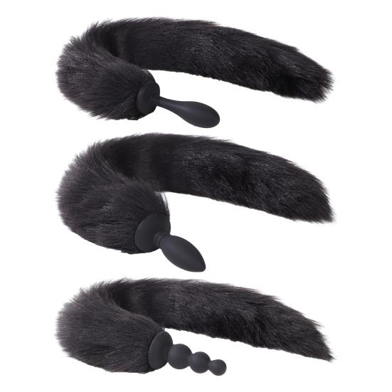 Plush Tail Anal Toy Prostate Stimulation Massager Dildo Silicone Anal Beads Butt Stopper Men Women Couples Adult Sex Toy