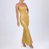 Women's new summer tube top sequins sexy slim evening dress dress halter dress women
