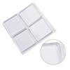 4pcs/Set Durable Silicone Washing Machine Pads Non-slip Reusable Furniture Foot Pads Trimmable Transparent Floor Protectors Sofa