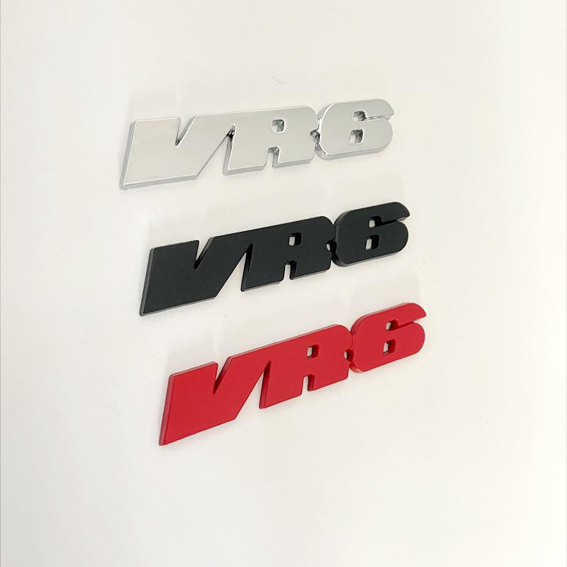 3D Metal Car Letters VR6 Logo Emblem Badge Decals For Volkswagen Jetta A3 Passat VW Golf 3 MK2 MK4 MK3 VR6 Sticker Accessories BAR1