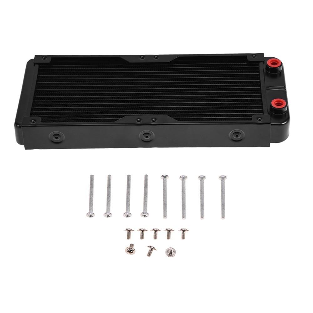 G1/4 Port Water Cooling Cooler 18 Tubes Water Cooling Radiator CPU Heat Sink  CPU Cooling