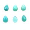 Natural Aqua Chalcedony Pear Cabochon Loose Gemstone 7 Pcs 15*21-16*21 MM 100 CT For Jewelry Making