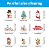 New Christmas Decoration Snowflake Sticker Elk Snowman Christmas Tree Static Sticker Christmas Pie