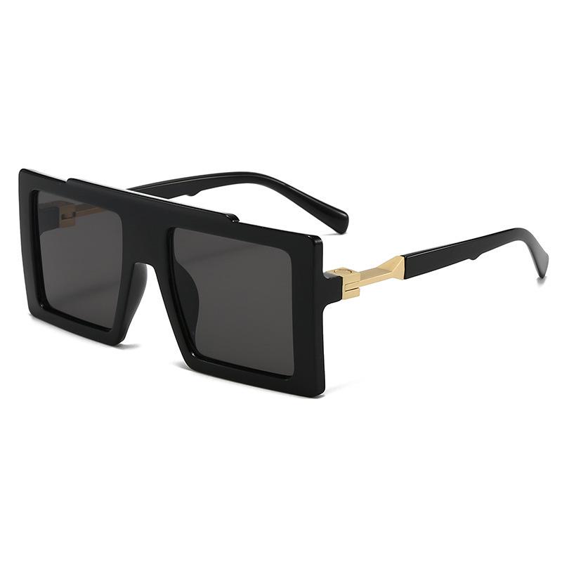 New European American Retro Square Unisex Trendy Fashion Street Style Sunglasses