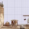 Wallpaper Fabric Pattern White and Blue for Living Room and Bedroom 50x1000