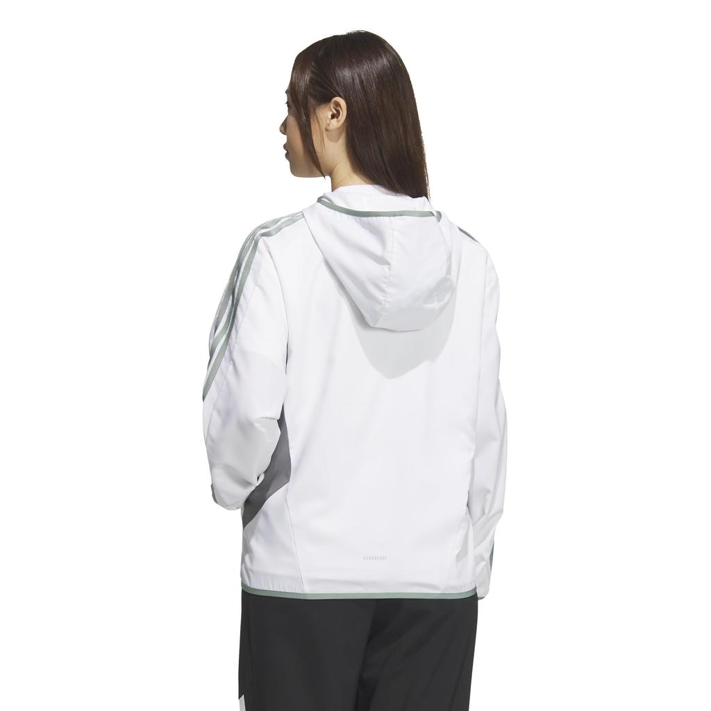 Adidas Hoodie Seasonal Sportswear Loose Fit Color Block Hooded Cross Jacket JSY05 White Women's (JN9999)