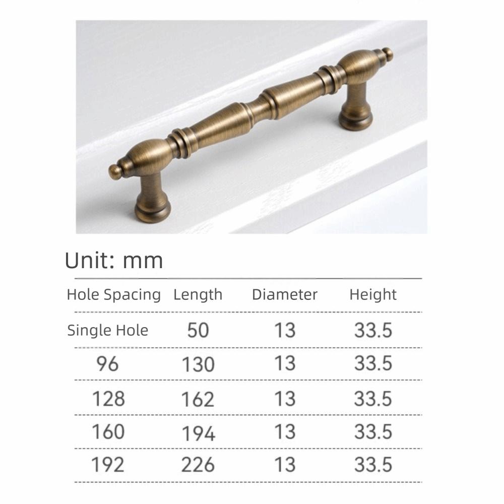 Brushed Antique Brass Cabinet Pulls Solid Brass Wardrobe Handles Furniture Handles Kitchen Use
