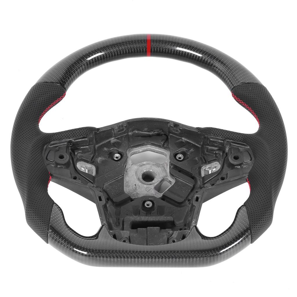 Carbon Fiber Steering Wheel Nappa Perforated Leather Fit for GR Supra A90 2020+