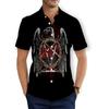 CAVVING Stampa 3D BAND SLAYER Camicie Casual alla Moda da Uomo/Donna Maniche Corte Ampie Traspiranti T01