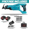 388VF 1500W Cordless Electric Reciprocating Saw with 4 Blades Saber Saw Wood Metal Cutting Tool For 18V Battery
