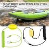 Kayak Float Rope Tow Line with Marker Buoy PVC Ball Stainless Steel Carabiner High Visibility Heavy Duty Drift Sock Harness