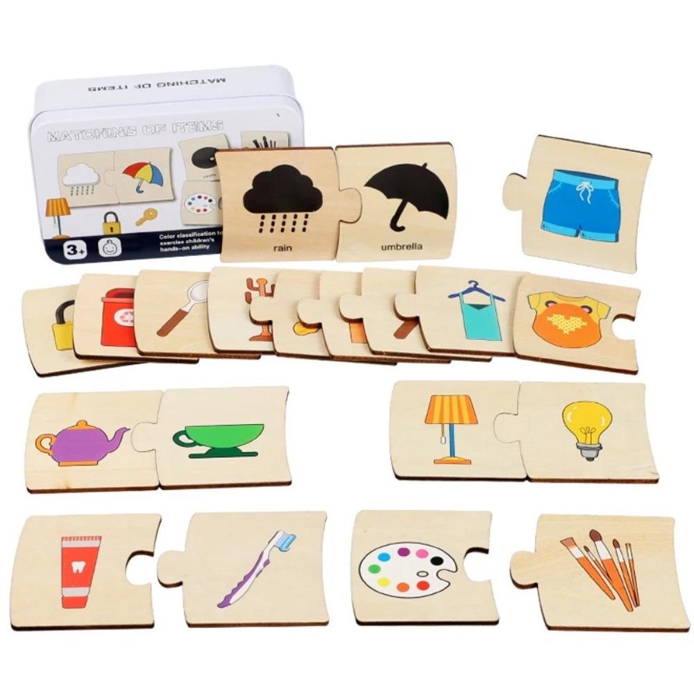 Interactive Wooden Learning Toy – Fun Animal & Number Matching Game for Shape Recognition & Early Math Skills, Ideal for Kids