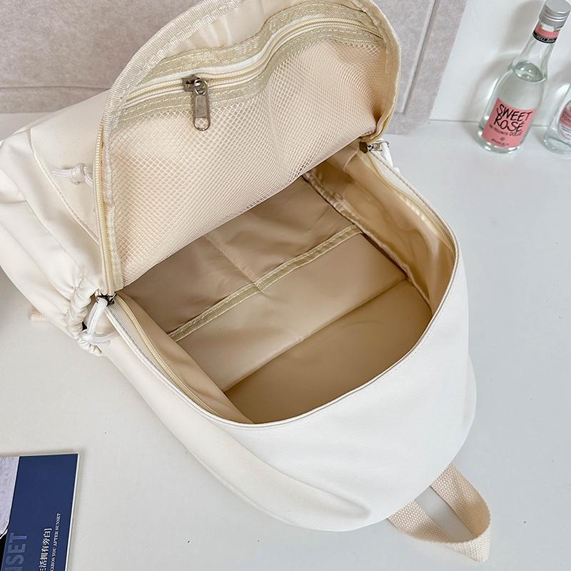 Однотонный рюкзак школьная сумка кампус рюкзак Small зелёный — фото 11