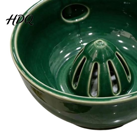 Gentle Fruit Washer Ceramic Berry Bowl Self-Spinning Hydraulic Vortex Cleaner with Odor-resistant Bowl Drainage Automatic Kitchen for Fragile