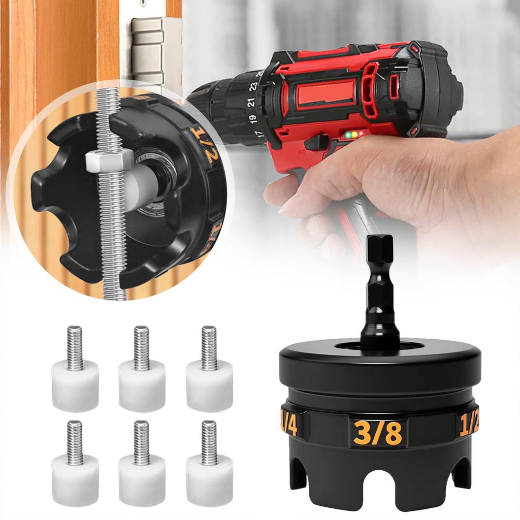 Nuts Spinning Drill Attachment Hex-Shank Nuts Driver Extractor Nut Socket Wrench for 1/4in 3/8in 1/2in Threaded Rods