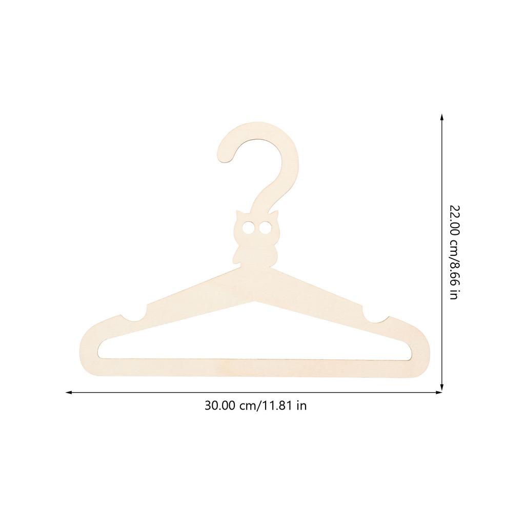 5Pcs Cartoon Animal Wooden Kids Clothes Hangers Nursery Clothes Hanger DIY Wooden Coat Hangers