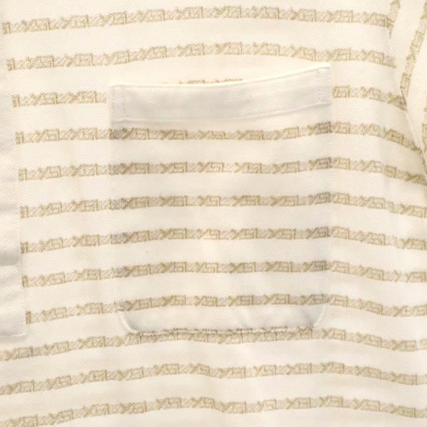 YVES SAINT LAURENT Total pattern logo Short sleeve Polo shirt L Men's Used