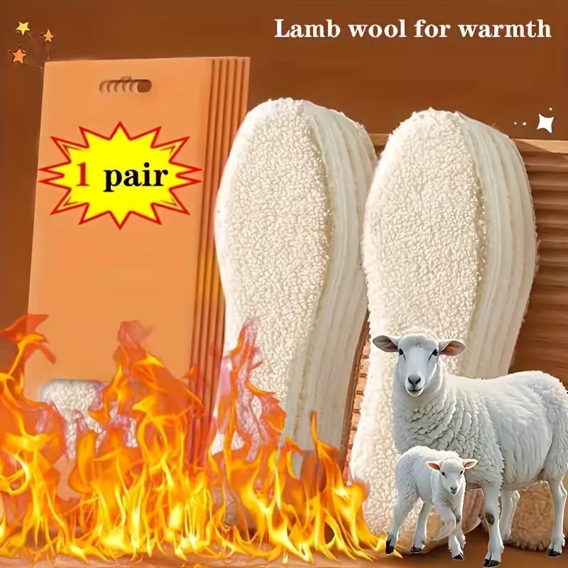 Téli Melegség & Hővédő Talpbetétek - Vastagított Bárányszőr & Polár Bélés, Légáteresztő & Szagszabályozó, Uniszex Férfiaknak & Nőknek, Téli Talpbetétek
