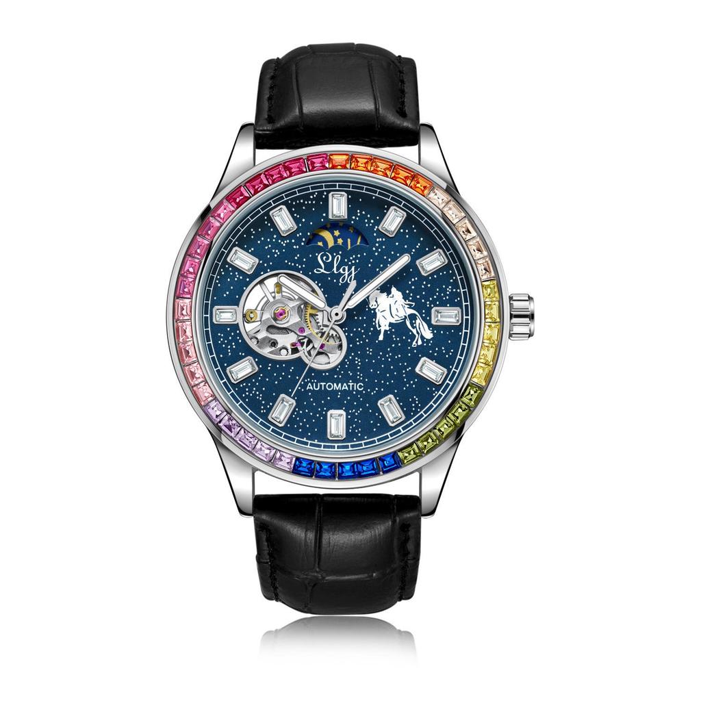 Duke of Lorraine 1976 Men's Luminous Skeleton Mechanical Watch