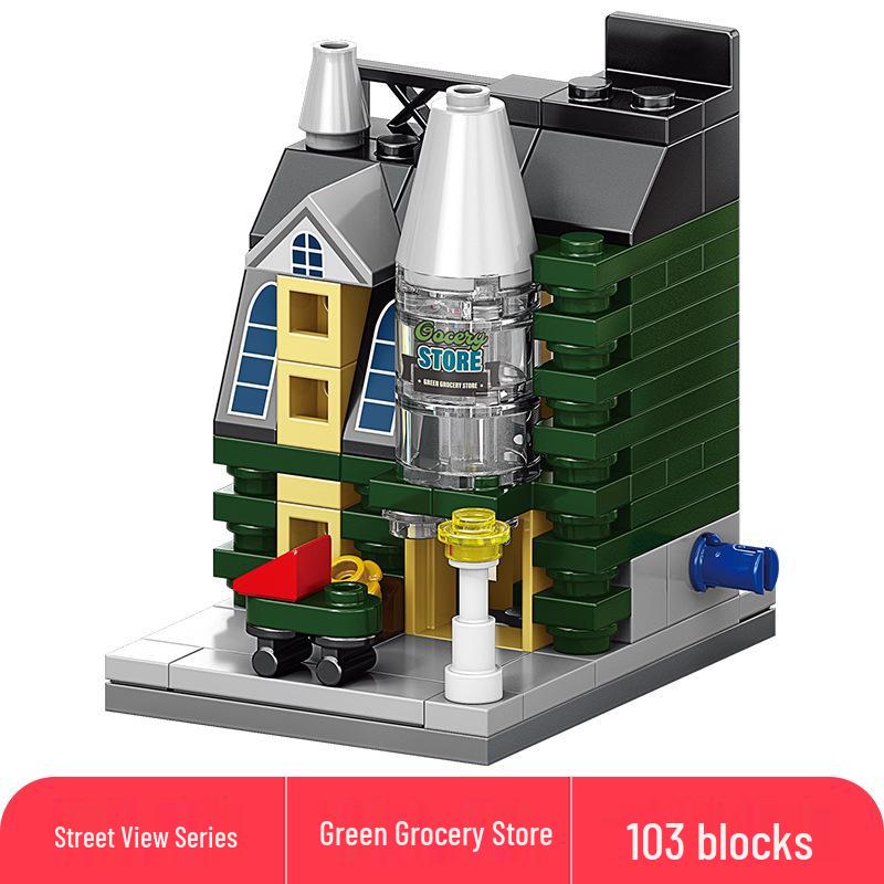 Lele Brothers Compatible Building Blocks: Educational Interlocking House Model for Kids