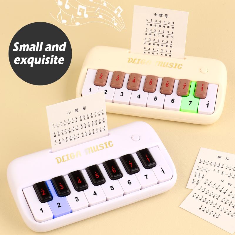 Mini Elektrisches Klavier Tastatur Tasche Musikinstrument Spielzeug Ton Licht Lernen Musik Pädagogisches Spiel Kinder Spielzeug Weihnachtsgeschenke