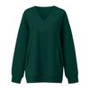 Women’s V Neck Long Pullover Sweatshirt with Pocket Loose Fit Casual Long Sleeve Top for Autumn and Winter