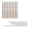 10pcs HSS CO Straight Shank Twist Drill Bits for Stainless Steel Iron Plate (5.0mm)