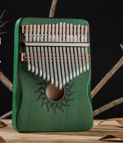 21 Key Maple Kalimba Thumb Piano Portable for Beginners Gift for Kids and Adults Musical Instrument 17 Key
